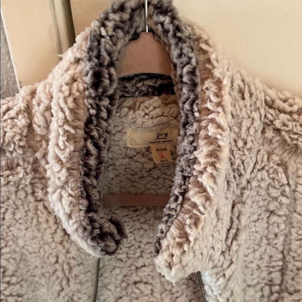 Thread & Supply Beige Sherpa Vest - Picture 6 of 8